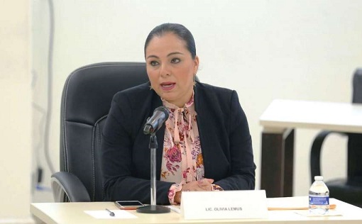 Olivia Lemus Martínez, Presidenta de la Comisión Estatal de Derechos Humanos,