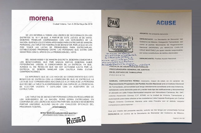 El PAN presenta denuncia contra MORENA y Servidores de la Nación por desvío de recursos, mediante uso de personal de Bienestar y repartición de tarjetas federales.