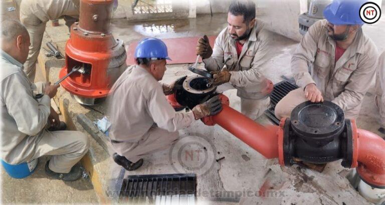 COMAPA SUR da constante mantenimiento a equipos de bombeo