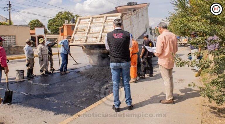 Continúa Gobierno de Adrián Oseguera avanzando en programa de bacheo
