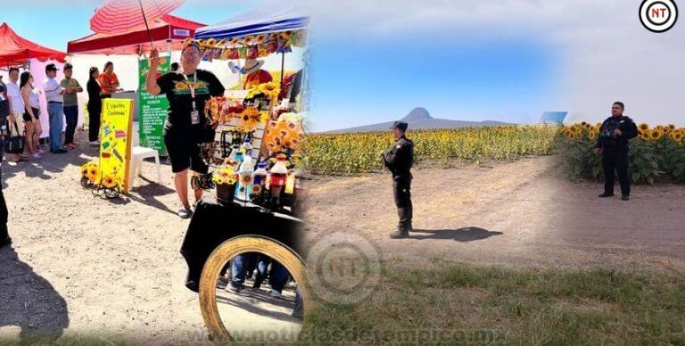 Guardia Estatal mantiene vigilancia en Campo de Girasoles