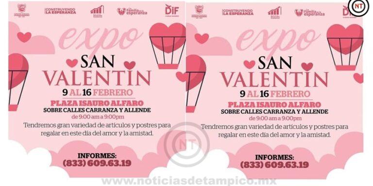 Invitan a la Expo San Valentín del 9 al 16 de Febrero en Ciudad Madero
