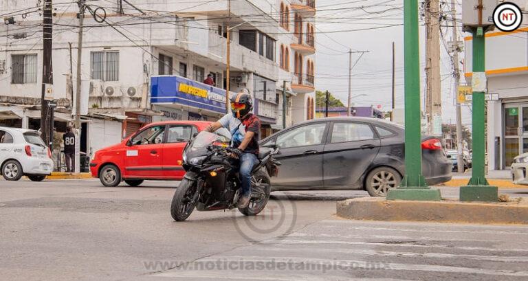 En Ciudad Madero Exhortan a Motociclistas a Conducir con Precaución