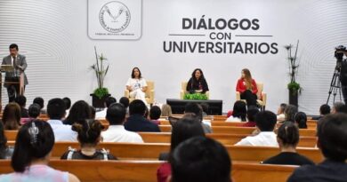 En la UAT Olga Sosa presenta ejes de buen gobierno, desarrollo sostenible y bienestar de Morena