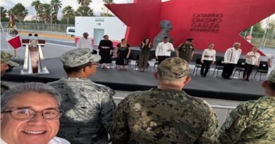 Acompaña Armando Martínez a presidente López Obrador en Matamoros