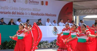 Encabeza Américo Villarreal desfile por el 114 Aniversario del Inicio de la Revolución Mexicana