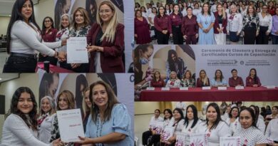 Clausuran cursos de capacitación del Instituto Municipal de la Mujer en Matamoros.