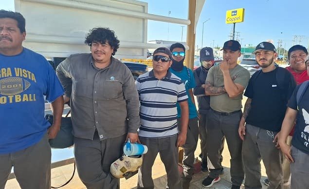 Protestan trabajadores Windarmex en Altamira